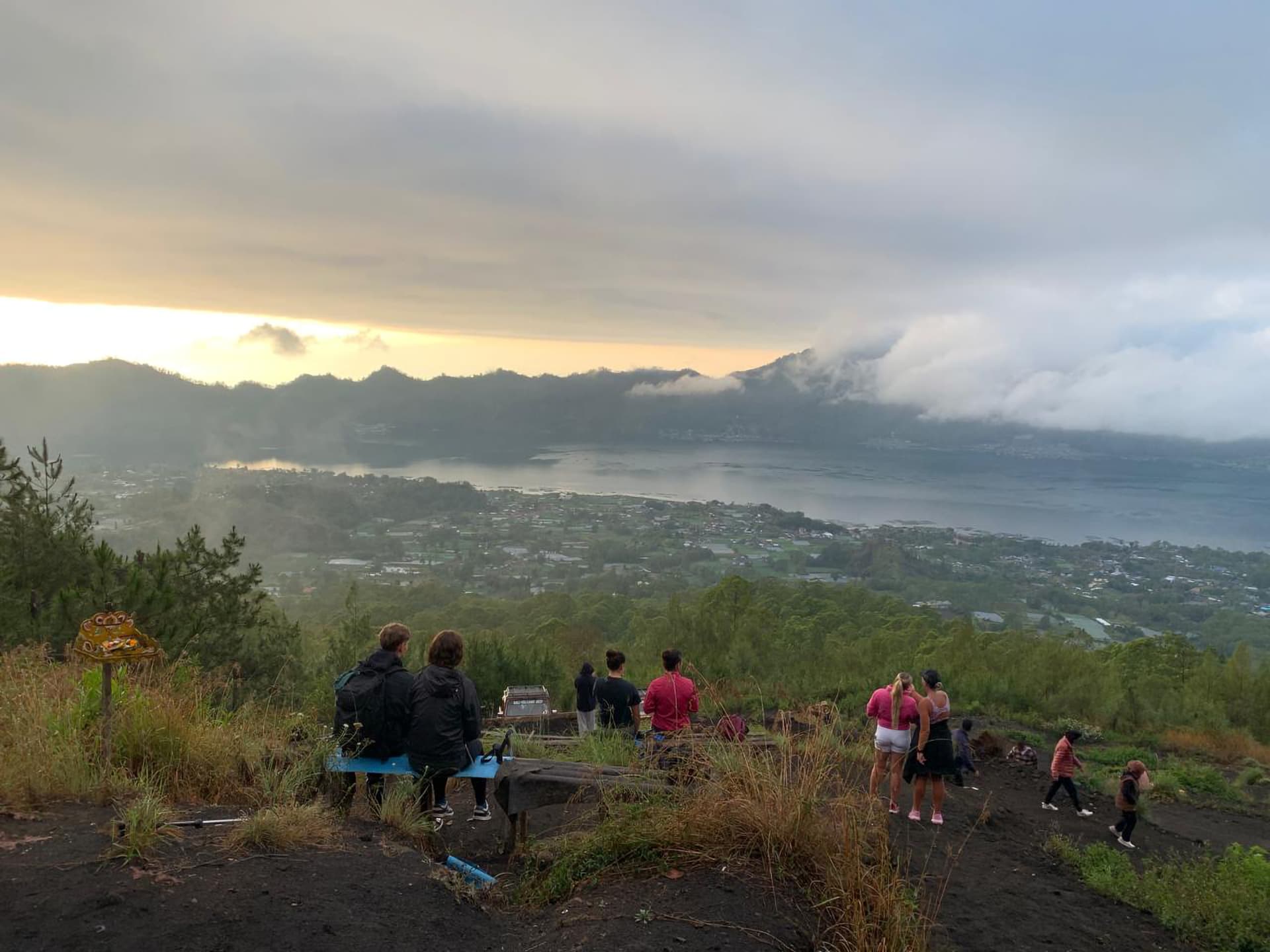 Half-day Mt. Batur Trek & Natural Hot Springs with English-speaking guide