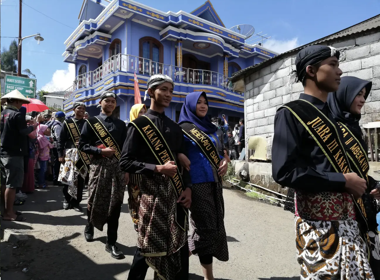 Cultural procession at Dieng Culture Festival