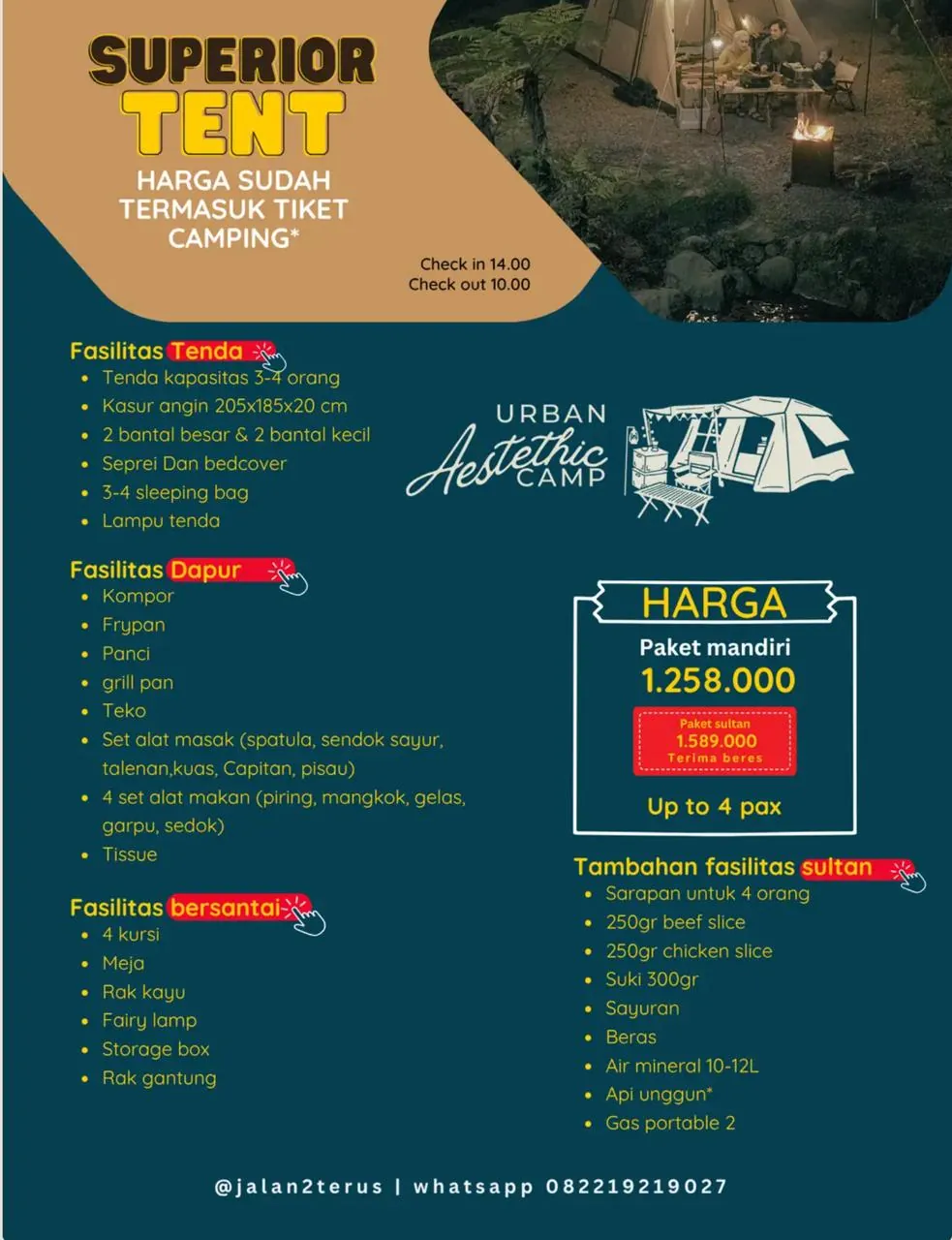 Urban Aesthetic Camp — Glamping Pilihan 4 Lokasi